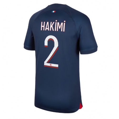 Fotballdrakt Herre Paris Saint-Germain Achraf Hakimi #2 Hjemmedrakt 2023-24 Kortermet